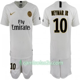 Camisolas de Futebol Paris Saint Germain Neymar JR 10 Criança Equipamento Alternativa 2018/19 Manga Curta